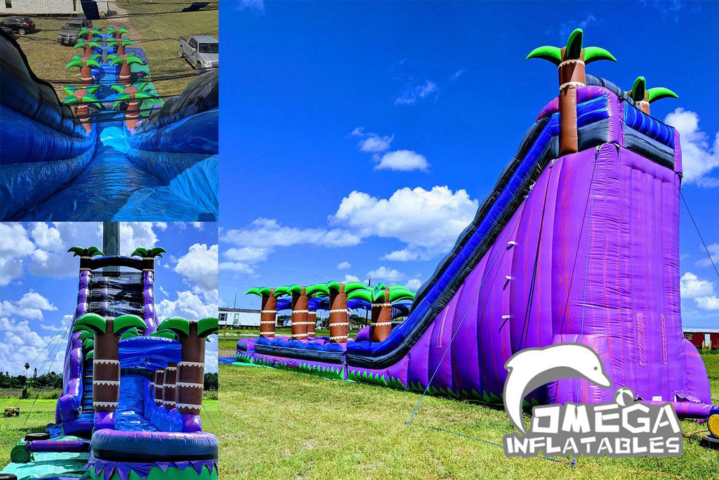 Customer Feedback - 25FT Purple Tropical Splash Water 💦Slide