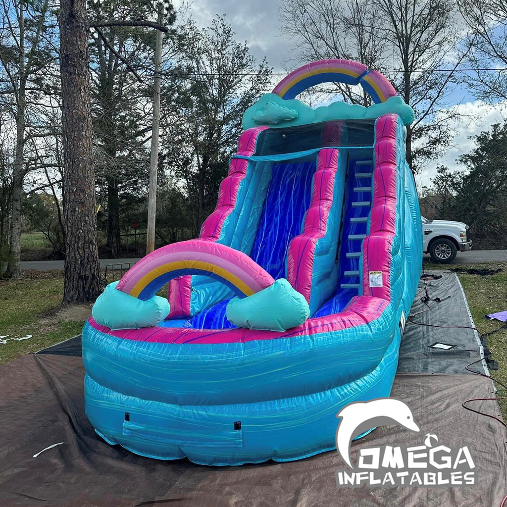 16FT Rainbow Water Slide