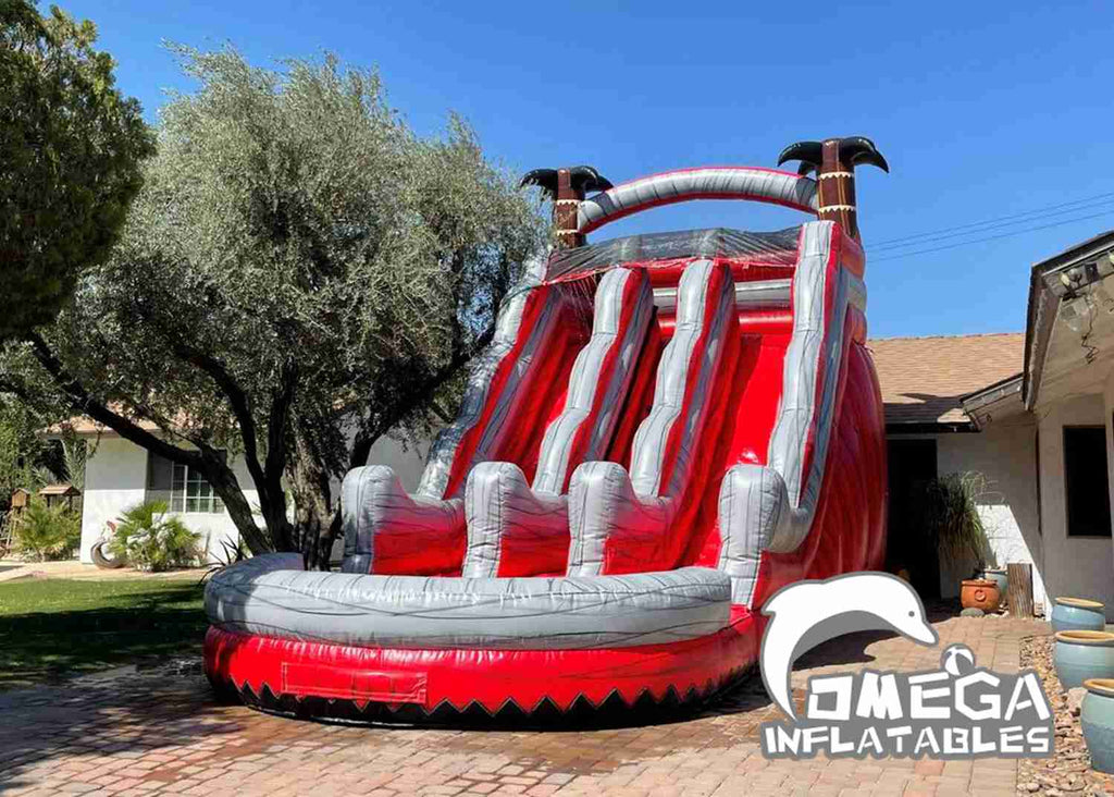 20FT Red Rush Commercial Water Slide for sale