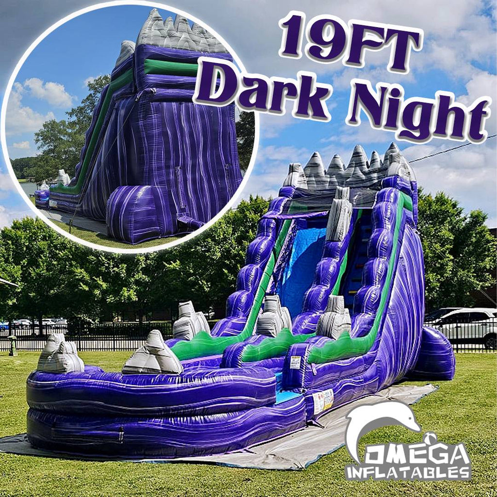 19FT Dark Night Inflatable Water Slide