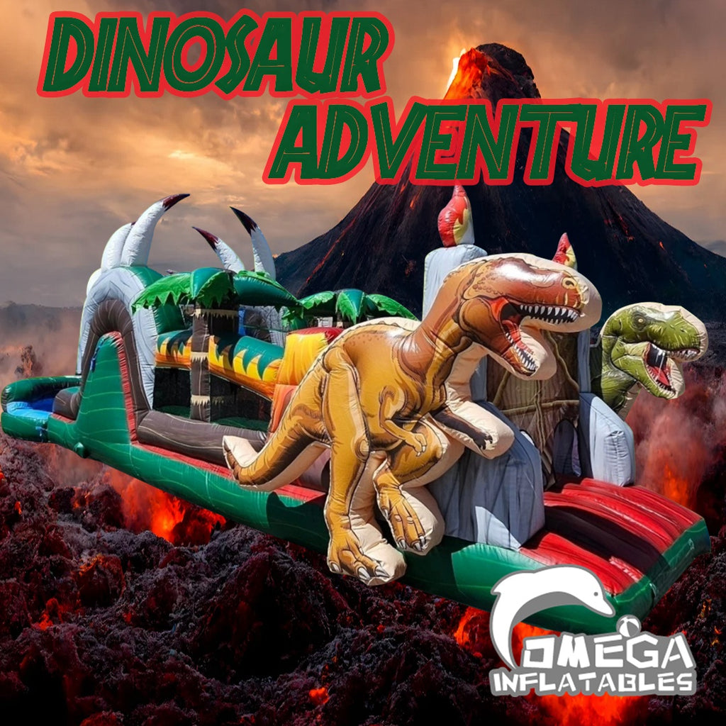 Dinosaur AdventureCommercial Inflatable Obstacle Course