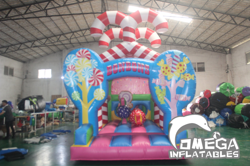 Course Bonbons Inflatable Sweet Candy Obstacle Course