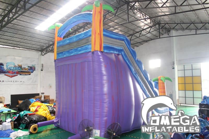 20FT Purple Tropical Water Slide