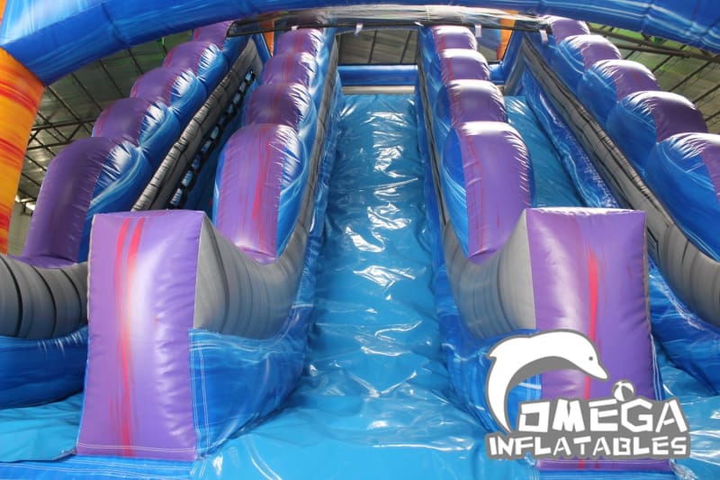 20FT Purple Tropical Water Slide