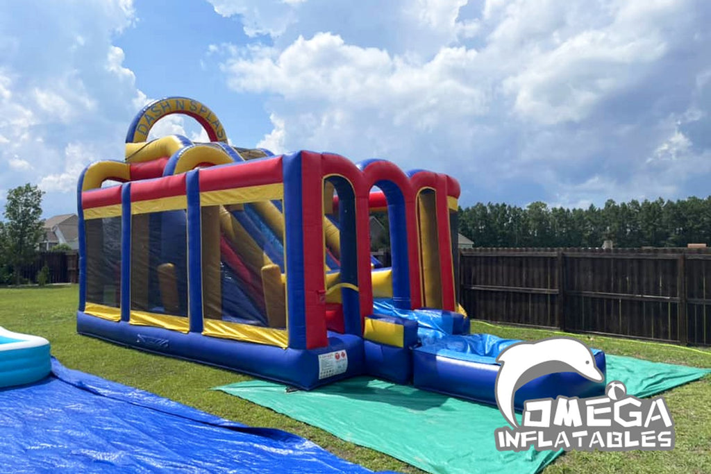 Dash N Splash Wet Dry Inflatable Obstacle Course