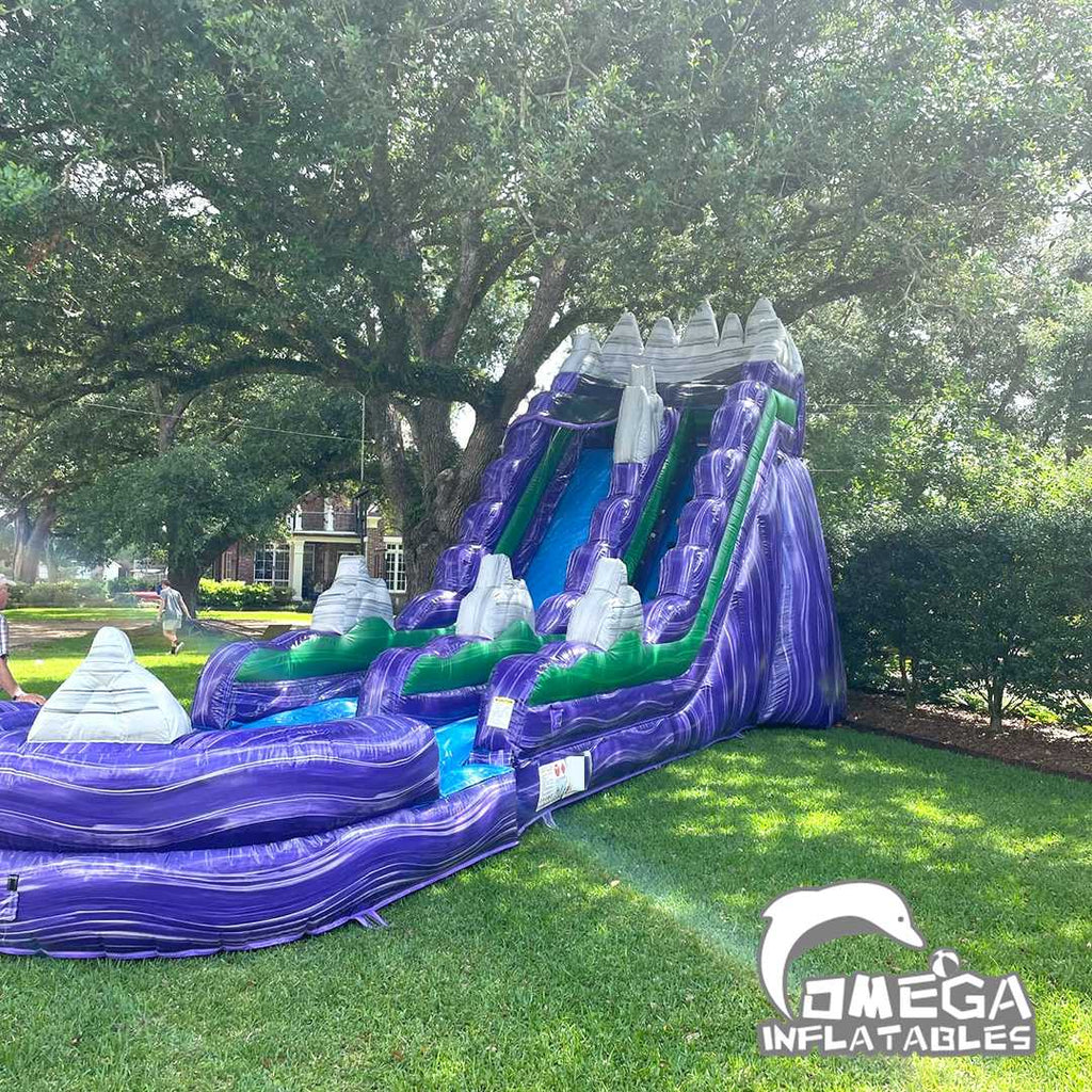 19FT Dark Night Inflatable Water Slide For Sale