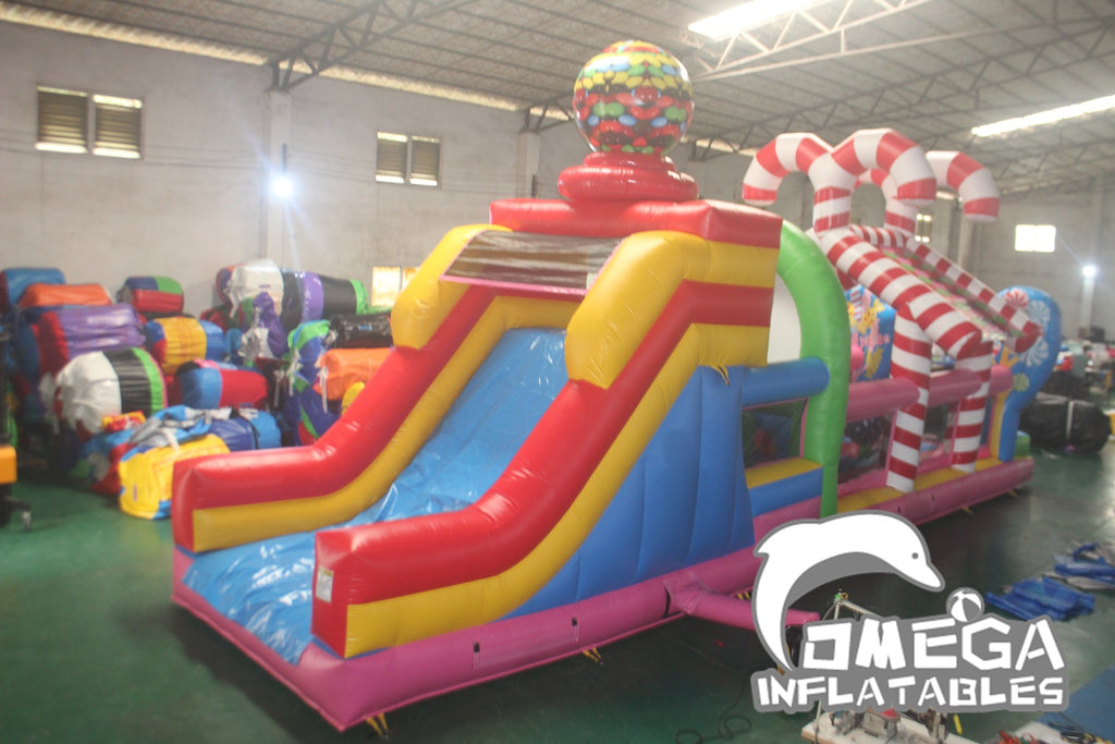 Course Bonbons Inflatable Sweet Candy Obstacle Course