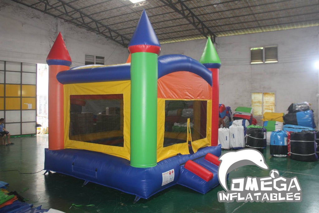 Inflatable Classic Rainbow Bounce House Space Walk For Sale