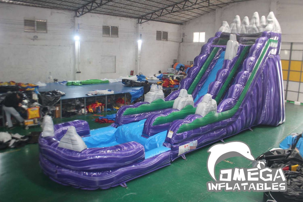 19FT Dark Night Inflatable Water Slide For Sale