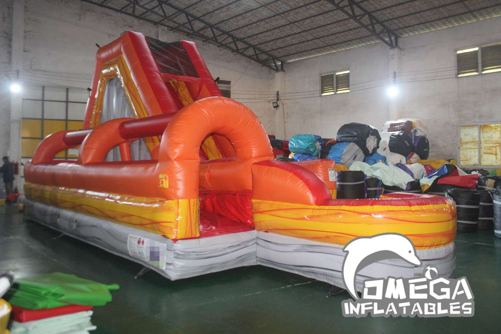 Fire Marble Water Slide