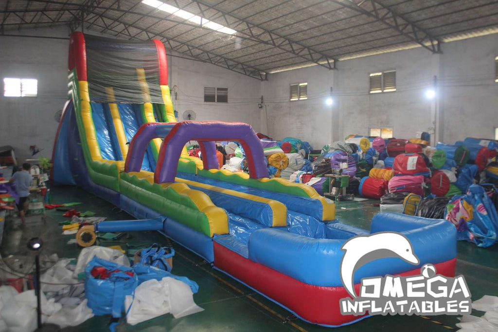 24FT Fun Inflatable Dual Water Slide