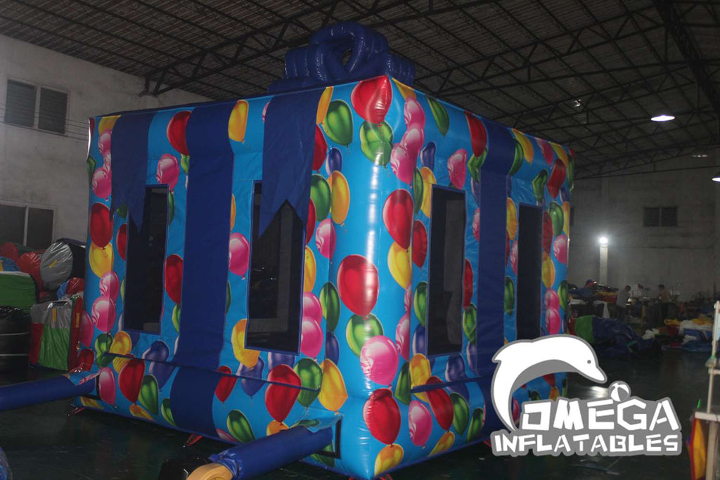 Balloons Gift Box Inflatable Bounce House