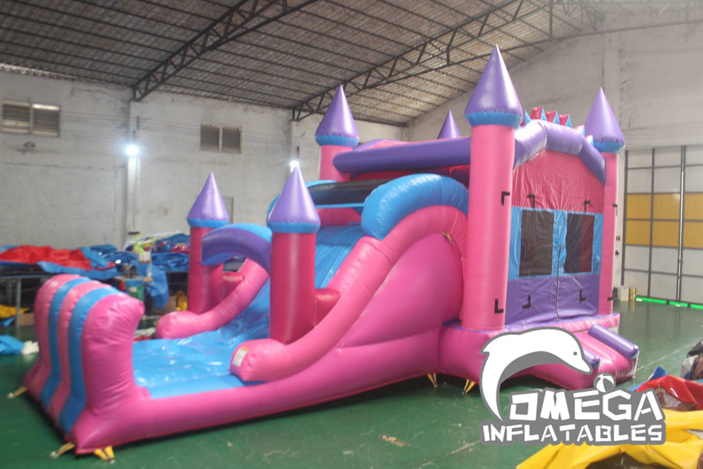 Girls Castle Inflatable Combo Industrial Bounce House for Sale