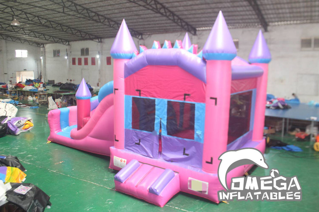 Girls Castle Inflatable Combo Industrial Bounce House for Sale