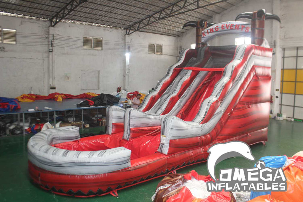 16FT Red Rush Water Slide