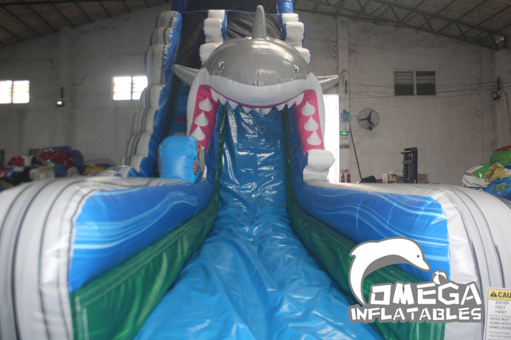 25FT Ship Wreck Shark Attack Water Slide