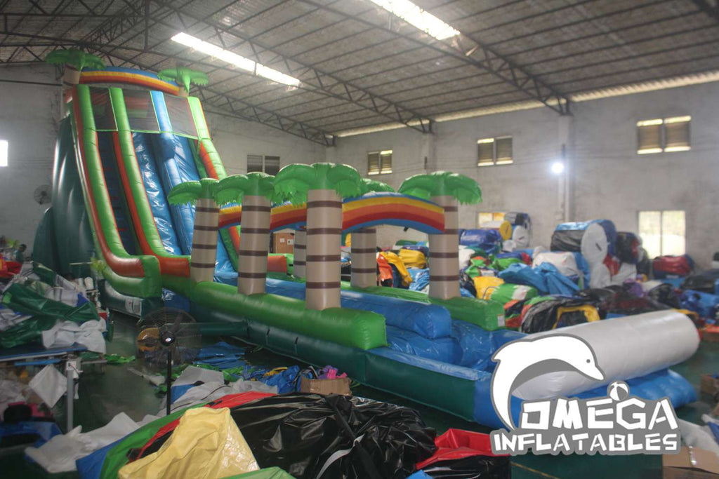 27FT Tropical Plunge Water Slide Buy Giant Inflatable Water Slide