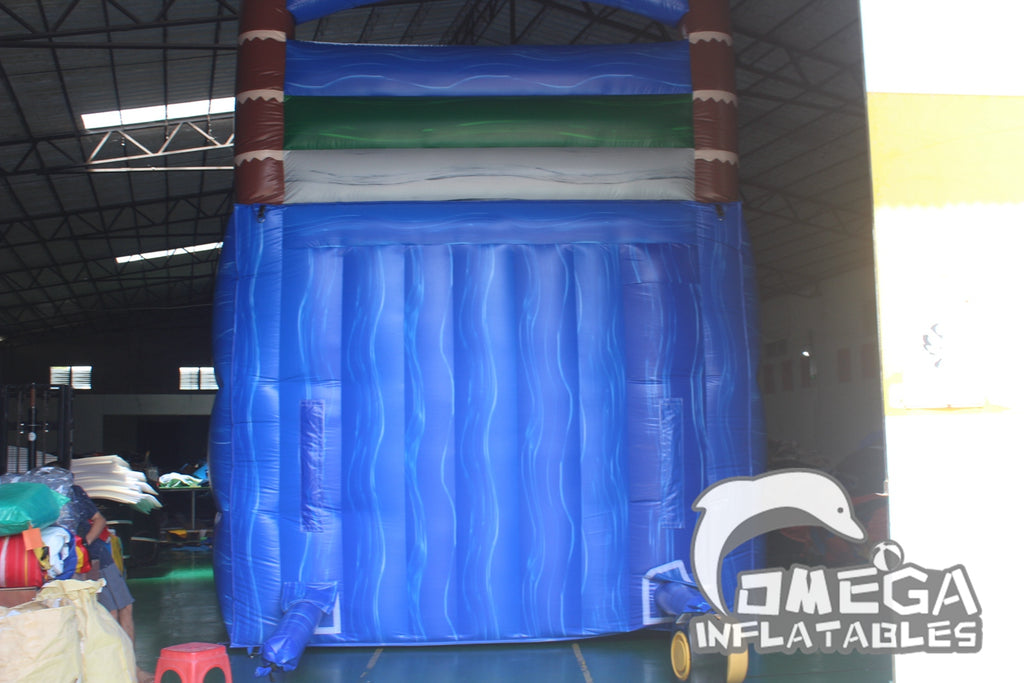 20FT Tropical Dual Lane Water Slide