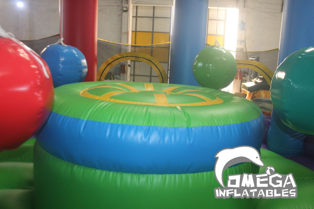 Inflatable Wrecking Ball with Jousting Game