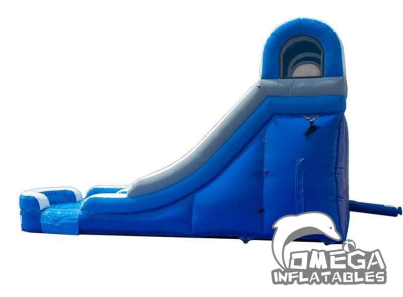 15FT Blue and White Wet Dry Inflatable Slide