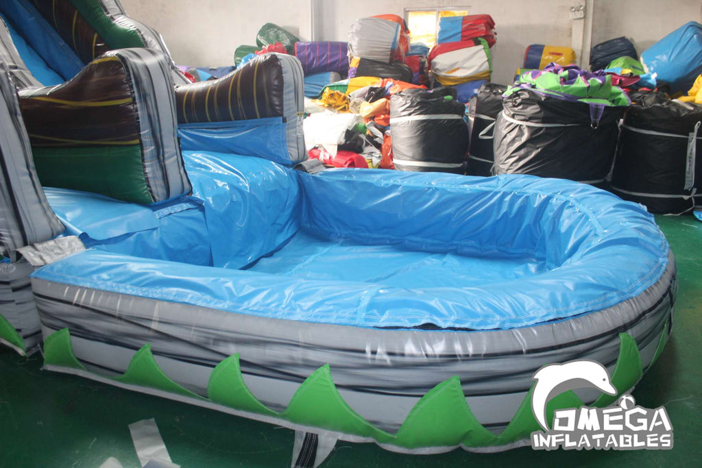 16FT Rocky Island Commercial Inflatable Water Slide for sale