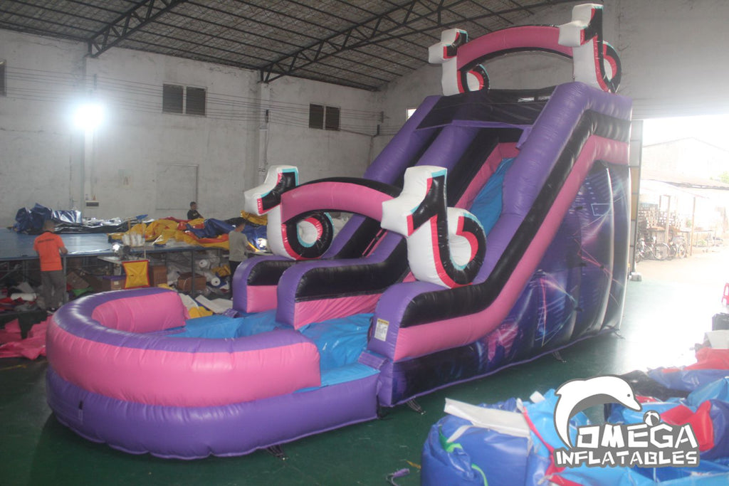 16FT TikTok Inflatable Water Slide