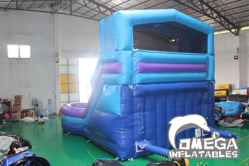 16FT Modular Dual Lane Water Slide - Omega Inflatables Factory