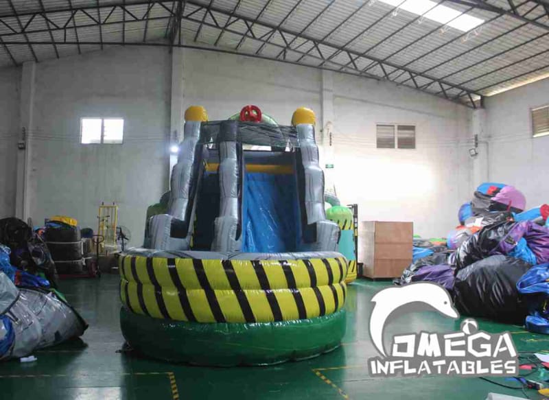 16FT Toxic InflatableWet Dry Slide