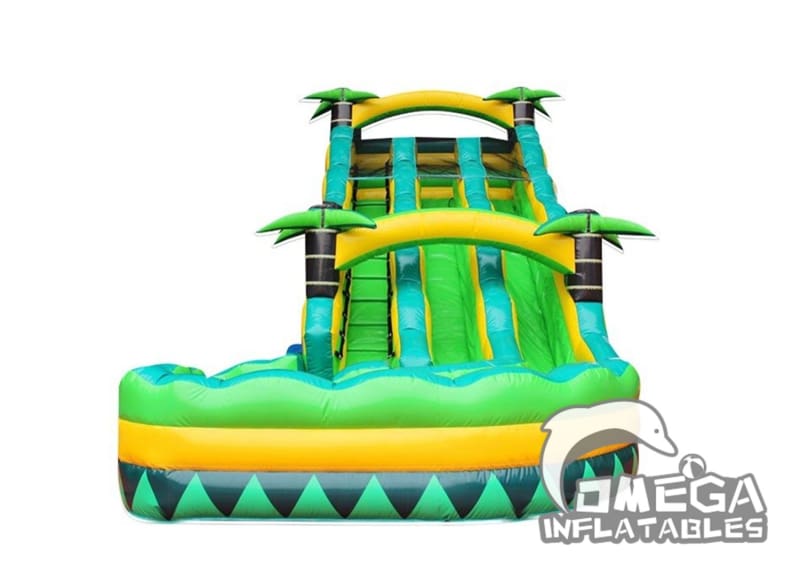 16FT Tropical Curvy Water Slide