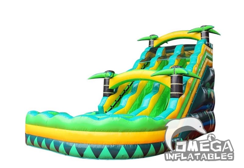 16FT Tropical Curvy Water Slide