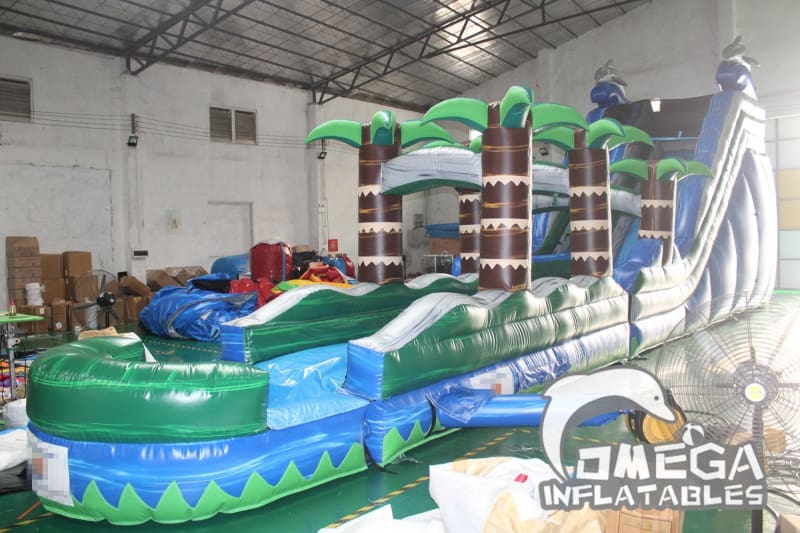 17FT Dolphin Crush Water Slide