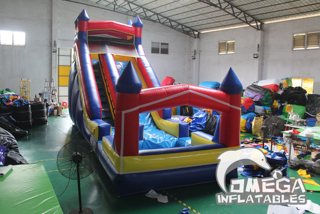 18FT Fortnite Commercial Inflatables Wet Dry Slide