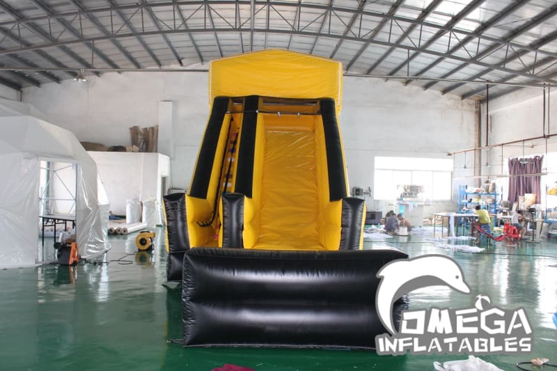 18FT Black and Gold Modular Wet Dry Slide