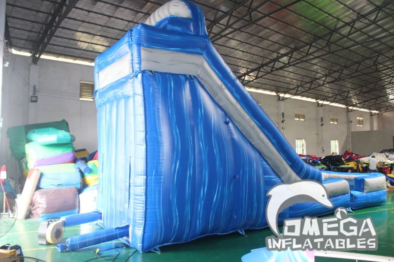 18FT Blue Marble Water Slide