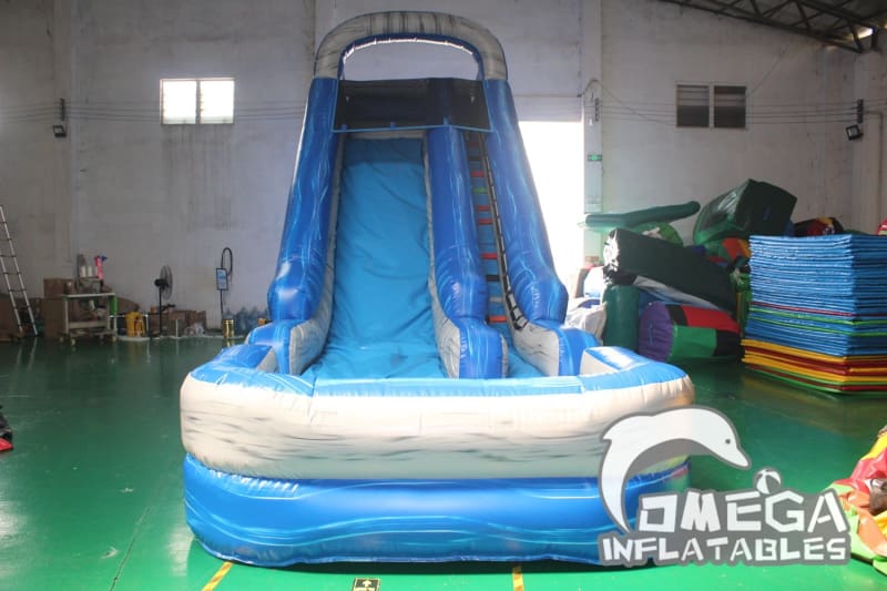 18FT Blue Marble Water Slide