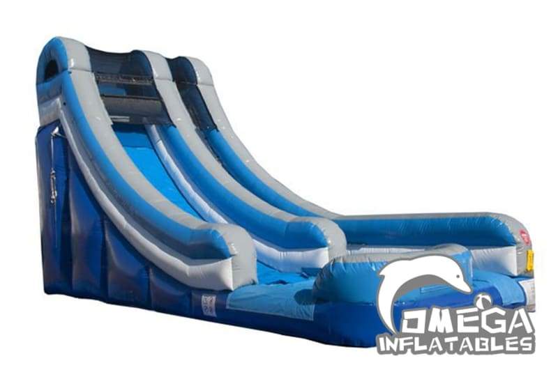 18FT Blue Wet Dry Inflatable Slide