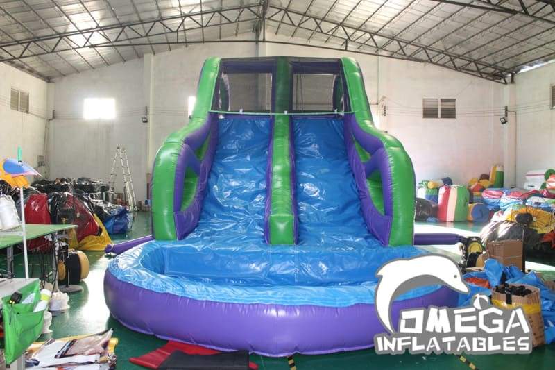 18FT Custom Triple Water Slide