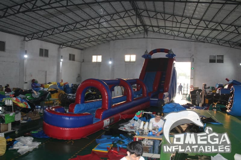 18FT Dolphin Inflatable Water Slide