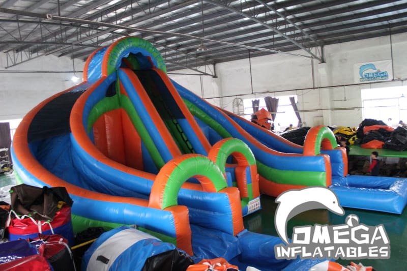 18FT Double Dipper Water Slide