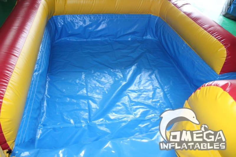 18FT Drop Falls Wet Dry Slide - Omega Inflatables Factory