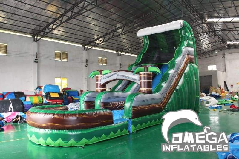 18FT Emerald Crush Tsunami Water Slide