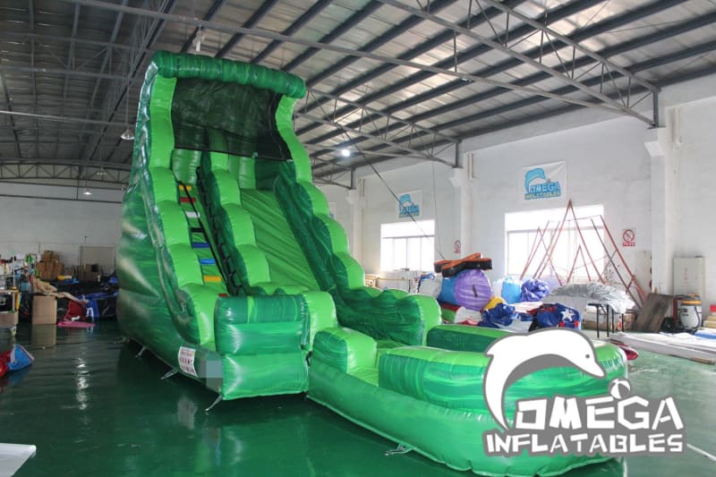 18FT Green Marble Wet Dry Slide