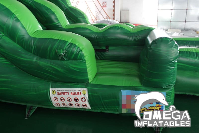 18FT Green Marble Wet Dry Slide