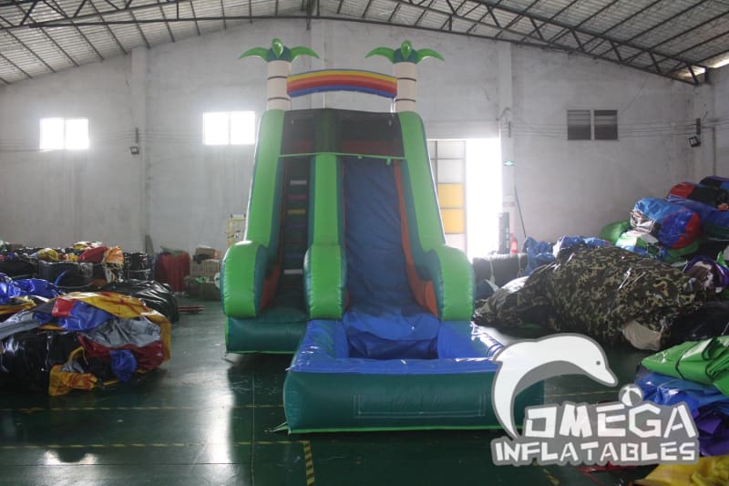 18FT Inflatable Tropical Water Slide