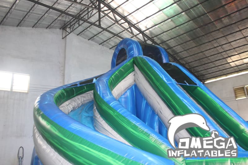 18FT Marble Helix Water Slide