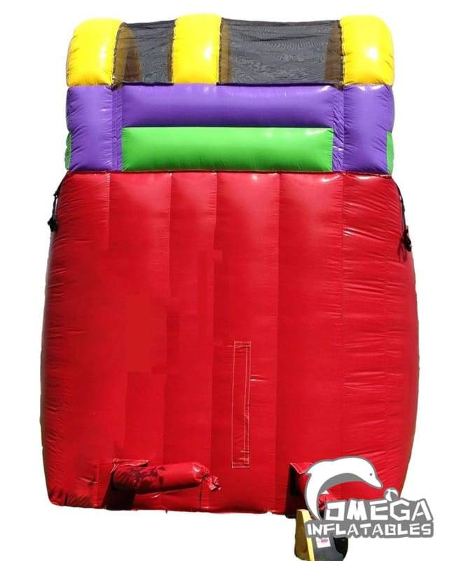 18FT Retro Rainbow Wet Dry Inflatable Slide