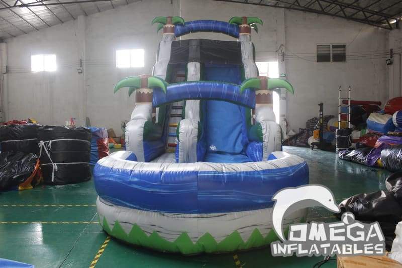 18FT Tropical Rush Water Slide