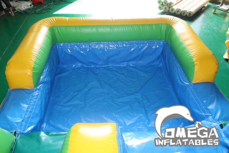 18FT Tropical Inflatable Wet Dry Slide