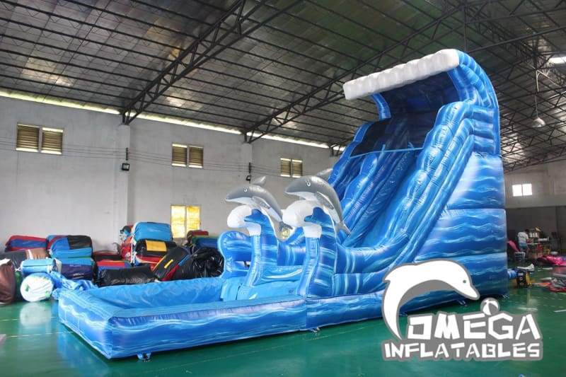 19FT Dolphin Wave Wet Dry Slide