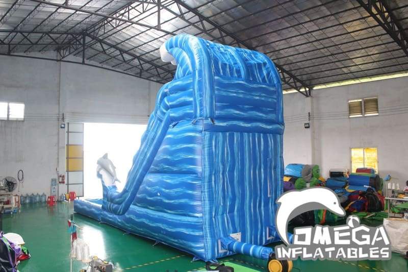 19FT Dolphin Wave Wet Dry Slide